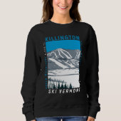 Killington Skigebiet Winter Vermont Vintag Sweatshirt (Vorderseite)