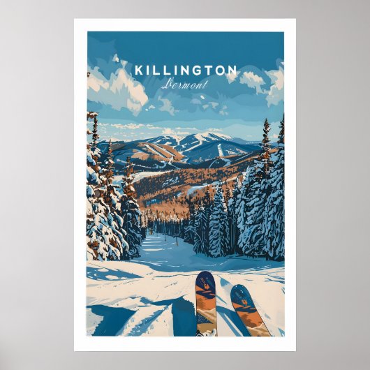 Killington-Skiplakat - Vermont 1 Poster (Vorne)