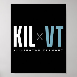 Killington Vermont Grafik-Ski Poster