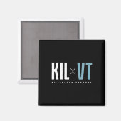 Killington Vermont Graphic Ski Magnet (Vorderseite/Rückseite)