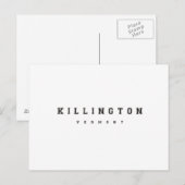 Killington Vermont Postkarte (Vorne/Hinten)