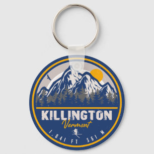 Killington Vermont Retro Sunset Ski Souvenirs Schlüsselanhänger