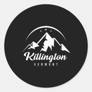 Killington Vermont Ski Resort Skifahren Snowboarde Runder Aufkleber