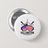 Killington Vermont Ski Retro Skifahren Button (Vorne & Hinten)