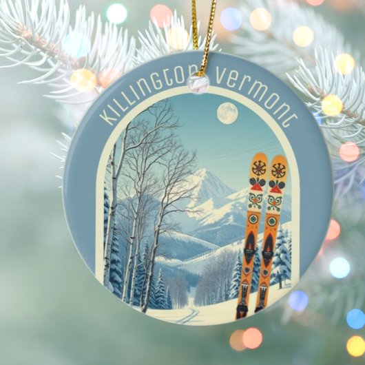 Killington Vermont ski souvenir  Keramik Ornament