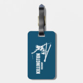 Killington Vermont Skier Gepäckanhänger (Rückseite vertikal)
