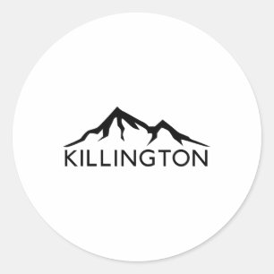 Killington Vermont Skifahren Snowboard Runder Aufkleber