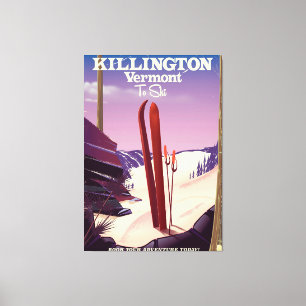 Killington, Vermont Skireise Druck. Leinwanddruck