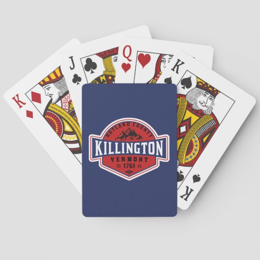 Killington VT Skiing  Playing Cards Spielkarten (Rückseite)