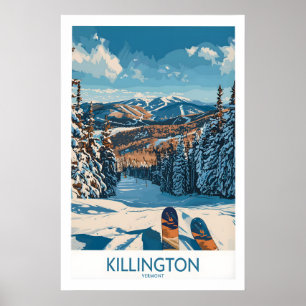 Killington Wandkunst - Vermont Ski Druck 1 Poster