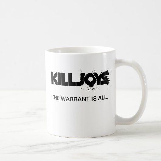 Killjoys-Team-Symboltabelle-Weiß-Tasse Kaffeetasse (Rechts)