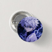 Killua Zoldyck Anime Knopf Button (Vorne & Hinten)