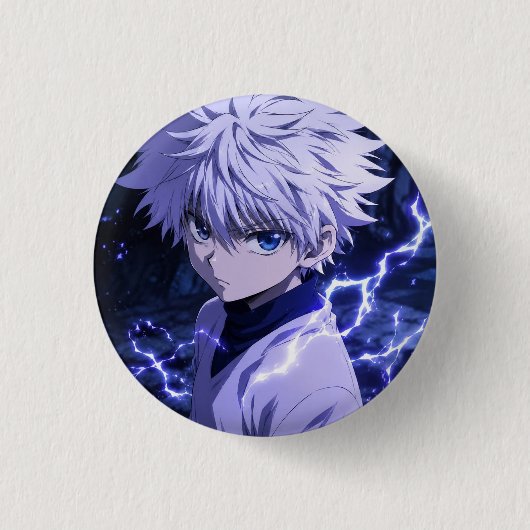 Killua Zoldyck Anime Knopf Button (Vorderseite)