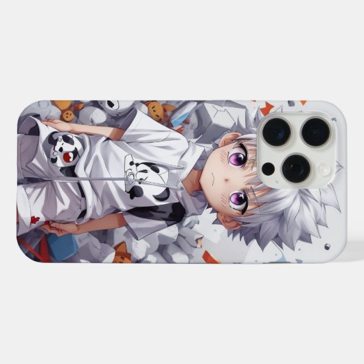 Killua Zoldyck Blitz Chibi iPhone Hülle (Rückseite (Horizontal))