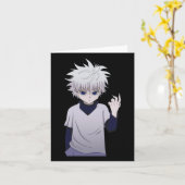 Killua Zoldyck Sticker Karte (Gelbe Blume)