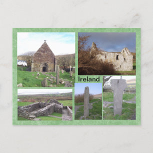Kilmalkedar Medieval Site, Kerry, Irland Postkarte