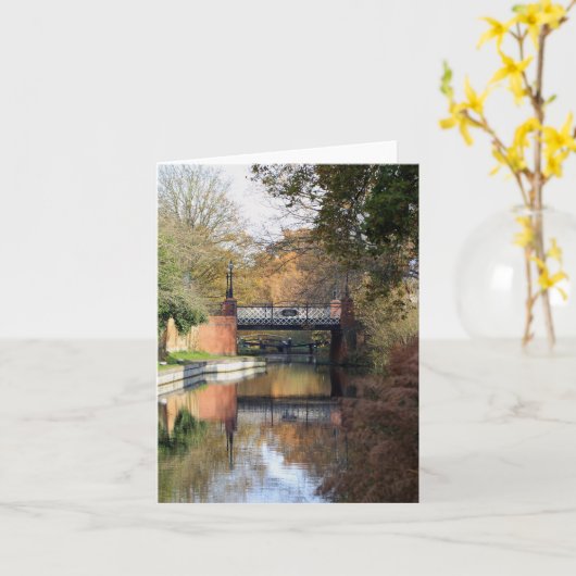 Kiln Bridge im Frühling Karte (Gelbe Blume)