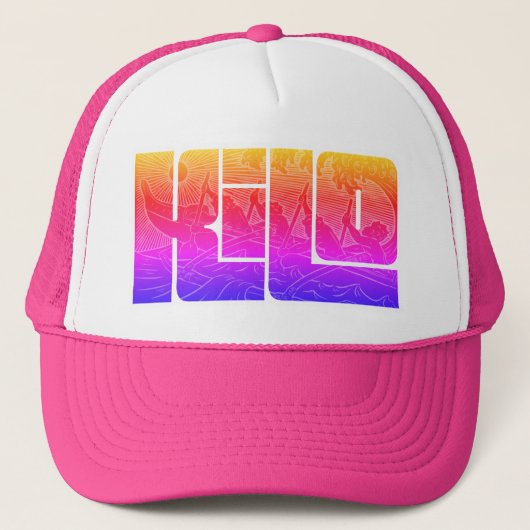 Kilo-Regenbogen Truckerkappe (Vorderseite)
