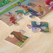 Kilohana Kauai mit Roostern und Hühnern Puzzle (Seite)