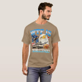 Kilometer Eagle Badge American 4th of July friend T-Shirt (Vorne ganz)