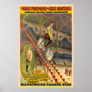 Kilpatricks Ride Circus Fahrradposter Poster