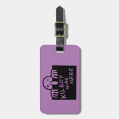 Kilroy war hier gepäckanhänger (Vorderseite vertikal)