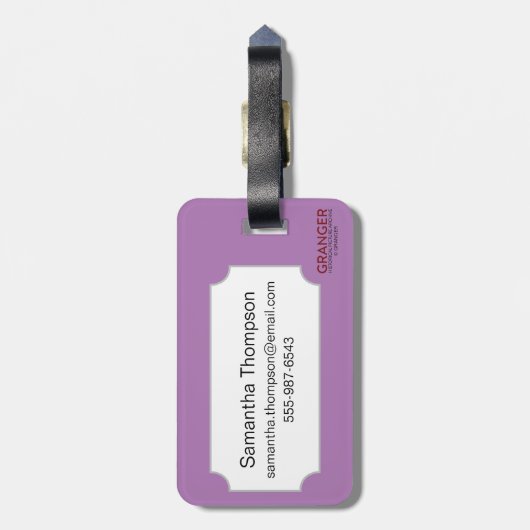 Kilroy war hier gepäckanhänger (Rückseite vertikal)