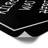 Kilroy war hier Graffiti Art mit Taschen Poster (Ecke)