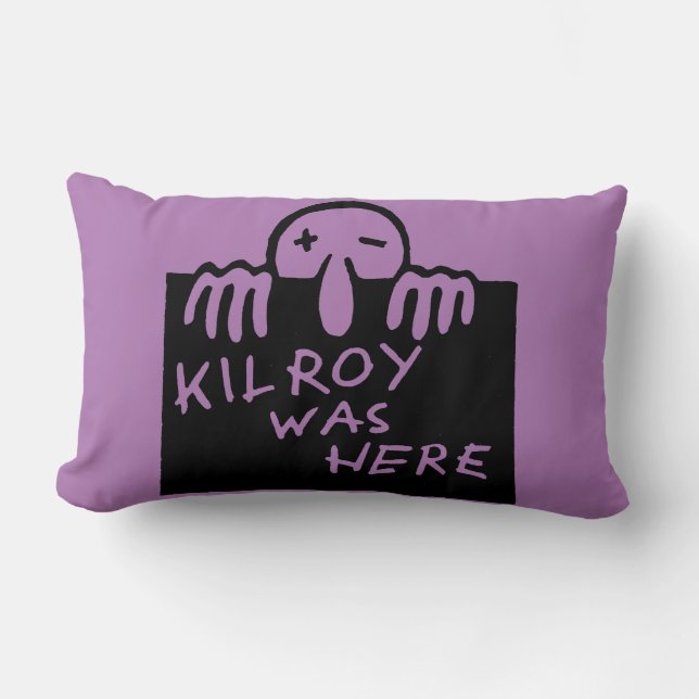 Kilroy war hier lendenkissen (Vorderseite)