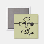 Kilroy war hier magnet (Vorderseite/Rückseite)