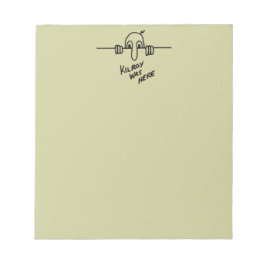 Kilroy war hier notizblock