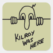 Kilroy war hier Sticker (Vorderseite)