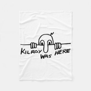 Kilroy war hier - Zweiter Weltkrieg, W2, historisc Fleecedecke