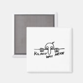 Kilroy war hier - Zweiter Weltkrieg, W2, historisc Magnet (Vorderseite/Rückseite)