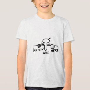 Kilroy war hier - Zweiter Weltkrieg, W2, historisc Tri-Blend Shirt