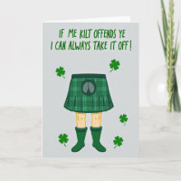 Kilt beleidigt dich? Zieh ihn aus Karte