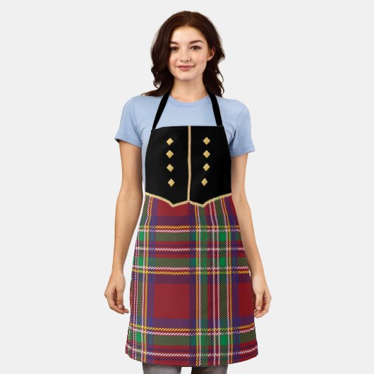 Kilt Print Schürze (Getragen)