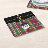 Kilt Rechteckiger Pappuntersetzer (angewinkelt)