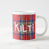 KILT rotes kariertes Jumbo-Tasse (Rechts)