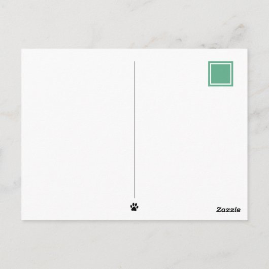 Kilt Wearing Scottish Terrier Dog Custom Postkarte (Rückseite)