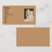 Kiltie das Westhochland Terrier Visitenkarte (Vorne/Hinten)