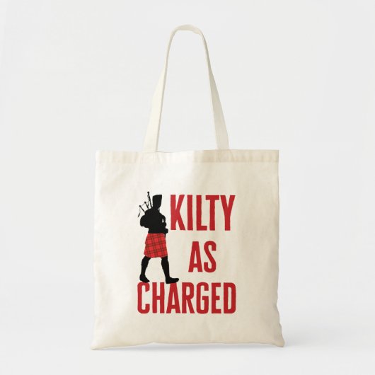 Kilty als Charge Funny Kilt Wearer Pun Joke Tragetasche (Vorne)