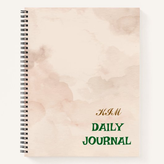KIM DAILY JOURNAL NOTIZBLOCK (Vorderseite)