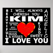 Kim I Liebe You Poster (Vorne)