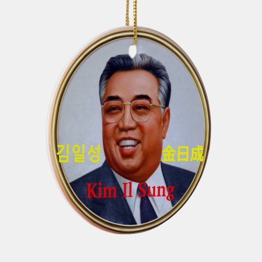 Kim Il Sung #2 Keramik Ornament (Rechts)