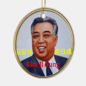 Kim Il Sung #2 Keramik Ornament (Links)