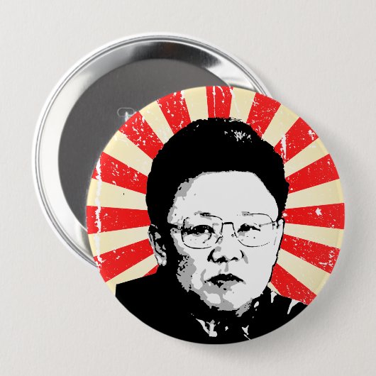 Kim Jong Il Button (Vorne & Hinten)
