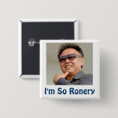 Kim Jong-il Button (Vorne & Hinten)