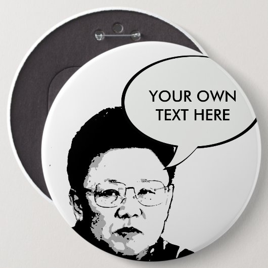 Kim Jong Il Button (Vorne & Hinten)