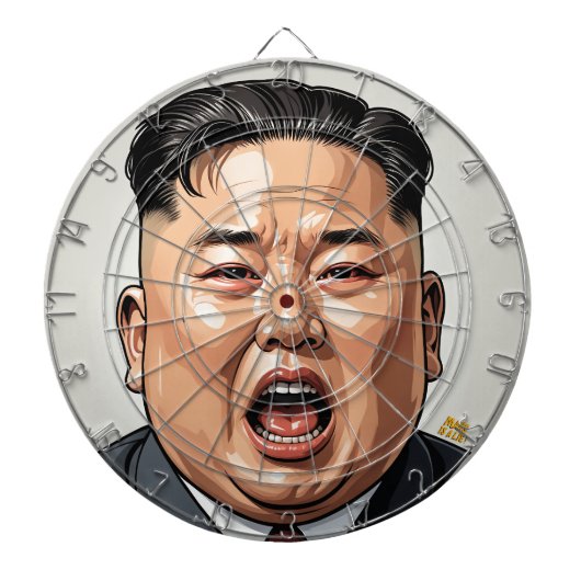 Kim Jong-Il Dartboard - Take Aim, Make Your Point Dartscheibe (vorne)